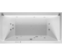 Duravit Starck Bains à remous, à encastrer, double dos inclinés, garniture de vidage et de trop-plein chrome, Combi-Système E, 1800x900mm, 760339000CE1000