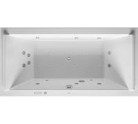 Duravit Starck Bains à remous, à encastrer, double dos inclinés, garniture de vidage et de trop-plein chrome, Combi-Système E, 1800x900mm, 760339000CE1000