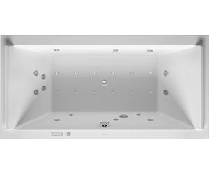 Duravit Starck Bains à remous, à encastrer, double dos inclinés, garniture de vidage et de trop-plein chrome, Combi-Système E, 1800x900mm, 760339000CE1000