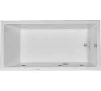 Duravit Starck Bains à remous, à encastrer, simple dos, bâti-support, garniture de vidage et de trop-plein chrome, système à jet, 1800x900mm, 760050000JS1000