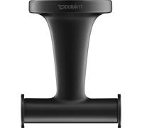 Duravit Porte-serviettes Starck T 0099304600 double Noir mat 6x7,6 cm