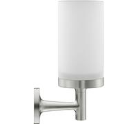 Duravit Starck T Gobelet à dents, montage mural, 0099317000, Couleur: acier inoxydable brossé