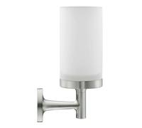 Duravit Starck T - Porte-brosse à dents et dentifrice, verre dépoli/inox brossé 0099317000