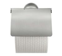 Duravit Starck T - Porte-papier toilette avec couvercle, inox brossé 0099407000