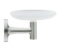 Duravit Starck T - Porte-savon avec support, verre dépoli/inox brossé 0099337000