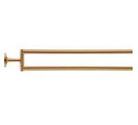 Duravit Starck T - Porte-serviettes double, pivotant, longueur 47 cm, bronze brossé 0099410400
