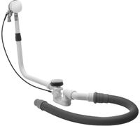 Duravit supplément pour garniture de vidage et trop-plein Quadroval avec bec de baignoire, Cape Cod, chrome, 791252000001000