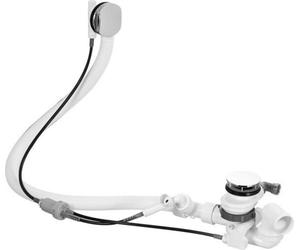 Duravit supplément pour garniture d'écoulement et de trop-plein avec arrivée au sol, pour baignoires balnéo en pose libre, chrome, 791229000001000