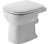 Duravit D-Code WC sur pied Compact, chasse d'eau plate, 350x480x385mm, 2109090000, Couleur: Blanc brillant