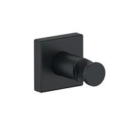 Duravit – Support de douchette universel UV0620026046 – Rosace carrée acier inoxydable Noir mat
