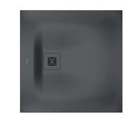 Duarvit Sustano receveur de douche carré 720269650000000 80 x 80 x 3 cm, gris foncé mat