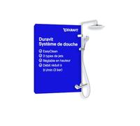 Duravit Système de douche 1000 Minusflow, 2 consommateurs, TH4282008010, chrome