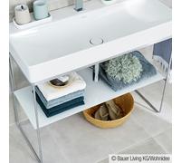 Duravit Tablette en verre pour console métallique de lavabo DuraSquare, 0099658300,