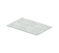 Duravit Tablette en verre pour console métallique de lavabo DuraSquare, 0099718200,