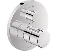 Duravit thermostat de C.1 C14200014010 chromé , 2 Verbraucher , descente et conversion