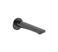 Duravit Tulum by Starck Bec déverseur, robinet de lavabo avec cache mural rond, robinet de lavabo salle de bain, robinetterie, Noir mat