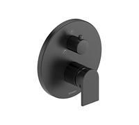 Duravit Mitigeur de baignoire encastrable Tulum TU5210012046 – monocommande, inverseur, noir mat