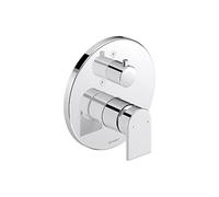 Duravit Tulum by Starck Mitigeur monocommande de douche encastré, robinet douche avec cartouche céramique, robinet salle bain, robinetterie, chromé