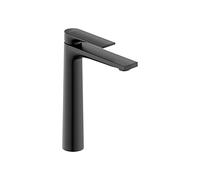 Duravit Tulum by Starck Mitigeur monocommande de lavabo, Robinet lavabo, Taille XL (hauteur de sortie 222 mm), lavabo salle de bain, Robinet salle bain, Robinet, robinetterie, Noir mat