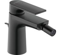 Duravit Mitigeur de bidet Tulum TU2400001046 avec tirette garniture de vidange , saillie 126mm, noir mat