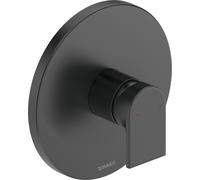 Duravit Tulum mitigeur de douche encastré, rosace ronde, 1 consommateur, TU4210010046, Couleur: Noir Mat