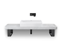 Duravit Tulum Mitigeur de lavabo, encastré, saillie 171mm, TU1070004, TU1070004046, Couleur: Noir Mat