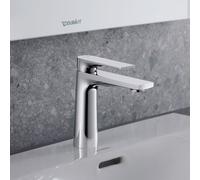 Duravit Tulum mitigeur lavabo TU1020002010 saillie 135mm, sans tirants garniture de vidange , chromé