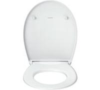 Duravit Univavo abattant WC ovale 0023690000 mécanisme à fermeture amortie, amovible, charnières en acier inoxydable, blanc