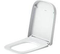 Duravit Univavo siège de toilette carré 0023890000 mécanisme à fermeture amortie, amovible, charnières en acier inoxydable, blanc