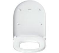 Duravit Univavo WC siège en forme de D 0023490000 mécanisme de fermeture amortie, amovible, charnières en acier inoxydable, blanc