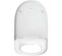 Duravit Univavo WC siège en forme de D 0024490000 mécanisme de fermeture amortie, amovible, charnières en acier inoxydable, blanc