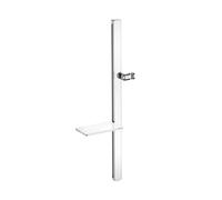 Duravit Barre de douche UV0600015005 avec tablette 800 mm chromé/blanc brillant