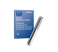 Duravit Universal douchette, pommeau de douche, pomme de douche avec jet Rain, Tête de douche ronde, avec fonction MinusFlow permettant d'économiser l'eau, facile à nettoyer, chromé