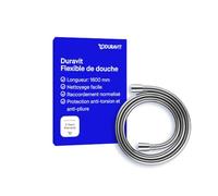 Duravit Universal flexible de douche, tuyau de douche 1,60 m avec protection contre la torsion, protection contre le pliage, anti-torsion, chromé