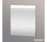 Duravit lumière et miroirs Best Miroirs avec éclairage LED, champ lumineux en haut, miroir chauffant, hauteur 700mm, blanc mat, LM7855D00000000, Longueur: 600mm