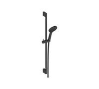 Duravit Universal Set de douche barre réglable 70 cm, douchette 3 jets Ø110mm et flexible anti-torsion, noir mat