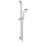 Duravit Universal Set de douche Chromé brillant, barre réglable 70 cm, douchette 3 jets Click! et flexible anti-torsion