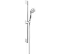 Duravit Universal Set de douche Chromé brillant, barre réglable 70 cm, douchette 97mm 1 jet et flexible anti-torsion