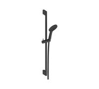 Duravit Universal Set de douche Noir mat, barre réglable 70 cm, douchette 1 jet et flexible anti-torsion
