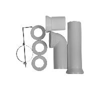 Duravit Universal Set de raccordement coudé, pour cuvette à poser, 0014220000,