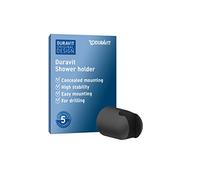 Duravit Support de douchette UV0620001046 – fixe en plastique noir mat