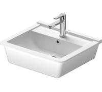 Duravit vasque à encastrer Starck 3 56cm, 1 trou pour robinet, 03025600001, Couleur: Blanc avec Wondergliss