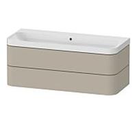 Duravit Duravit Meuble vasque Happy D.2 Plus 117,5x49cm, 2 tiroirs, sans robinetterie, Tau mat satiné Quantité:1