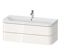 Duravit Happy D.2 Meuble avec vasque, 2 tiroirs, HP4349O22220000, c-shaped