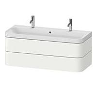 Duravit Happy D.2 Meuble avec plan vasque, 2 tiroirs, HP4379O36360000, c-shaped