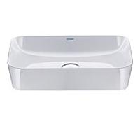 Duravit vasque à poser match0 Cape Cod 55x40cm, sans trou pour robinetterie, trop-plein, rangée de trous pour robinetterie, blanc WonderGliss