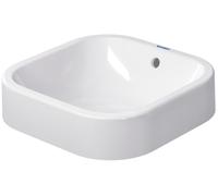 Duravit Vasque supérieure Happy D.2 40cm avec trop-plein, sans trou de robinet banc, 2314400000, Couleur: Blanc