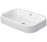 Duravit Vasque supérieure Happy D.2 60cm avec trop-plein, sans trou de robinet banc, 2314600000, Couleur: Blanc