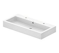 Duravit vasque Vero 100x47cm 04541000261 wondergliss blanc, sablé, avec 2 trous pour robinet