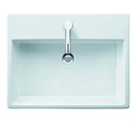 Duravit Vero Air lavabo 23506000411 blanc, wondergliss, 60x47cm, avec trou pour robinetterie, sans trop-plein